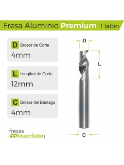 FRESAS PARA ALUMINIO PA412