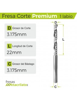 FRESAS PARA ACRILICO P322